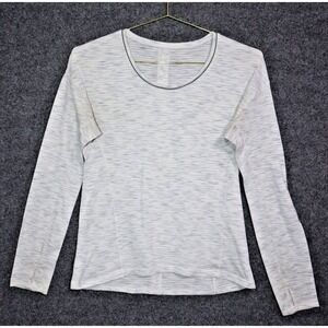 Lululemon Shirt Women 6 Gray Regular Fit Long Sleeve Pullover‎ Athleisure EUC